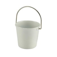 4.5cm White Stainless Steel Serving Bucket